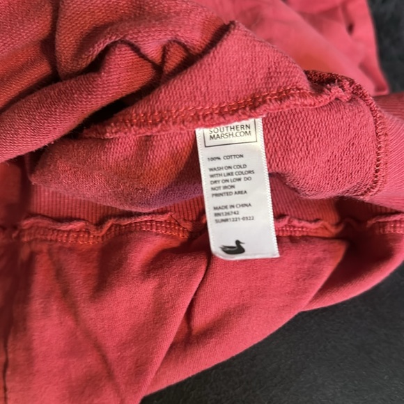 Seawash Sierra Crop Southern Marsh Maroon Sweatshirt - Picture 6 of 6